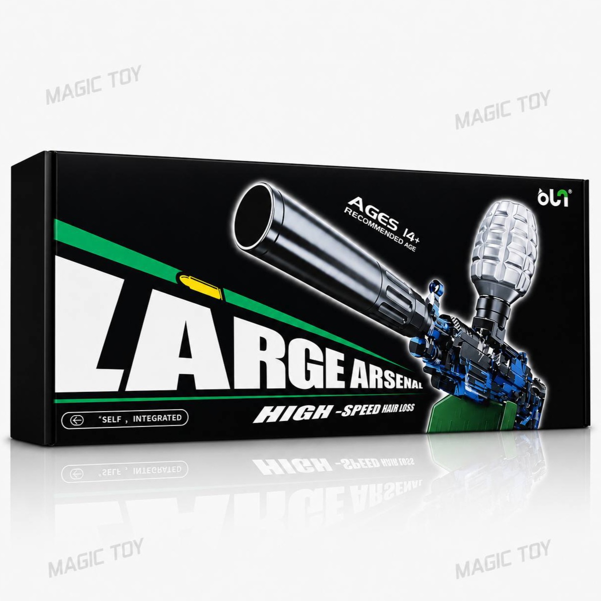 تفنگ تیر ژله‌ای شارژی P90 – اسباب‌بازی اکشن