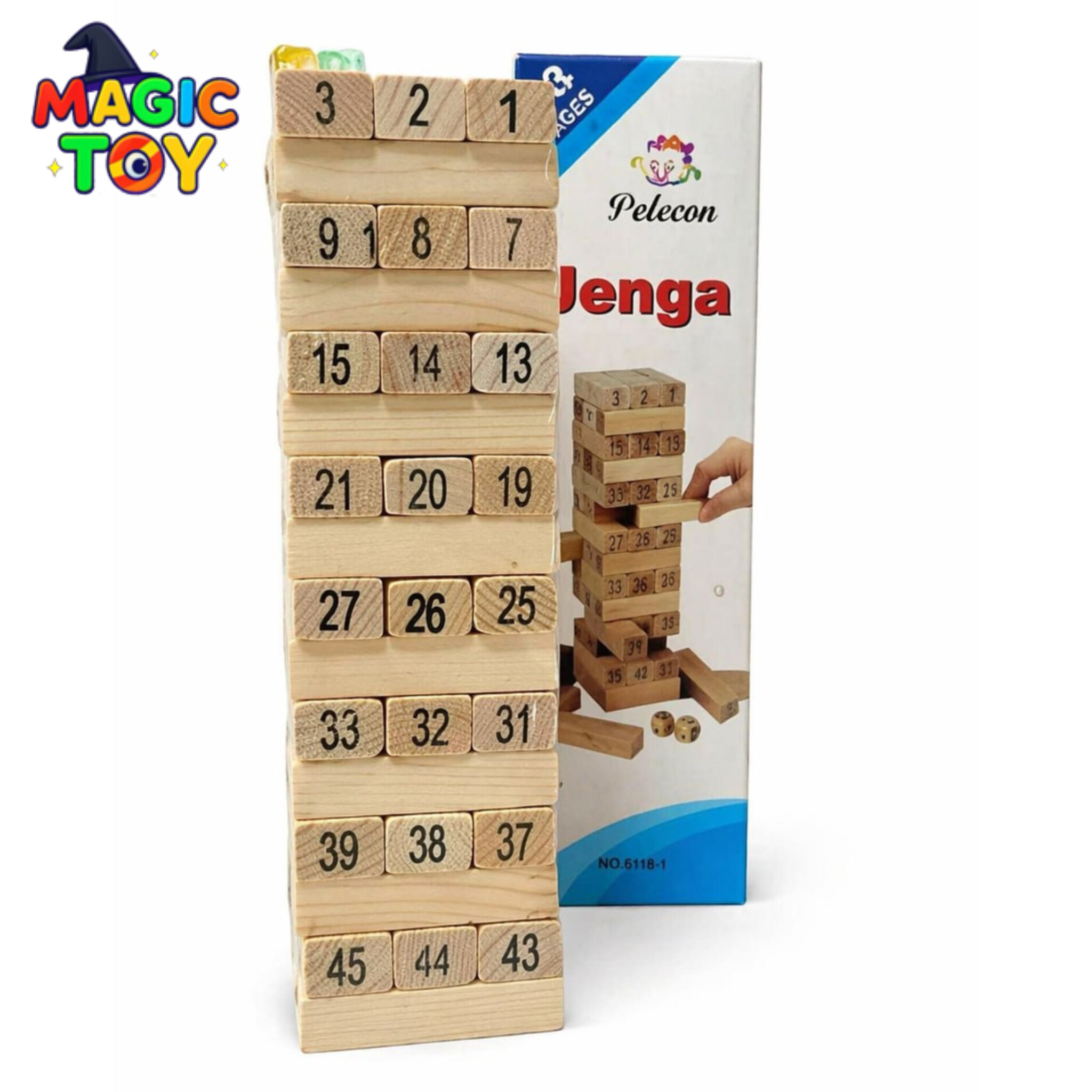 جنگا برج هیجان چوبی – بازی گروهی و تمرکزی مناسب همه سنین