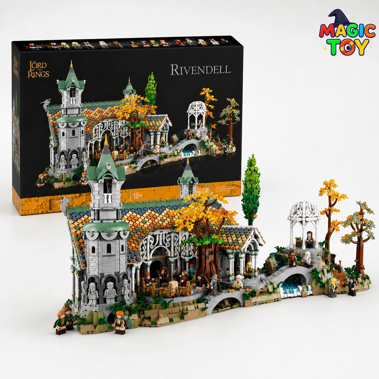 لگو قصر ریوندل ارباب حلقه‌ها (Rivendell) برند Lepin | 4000 قطعه مدل کلکسیونی ۱۴+