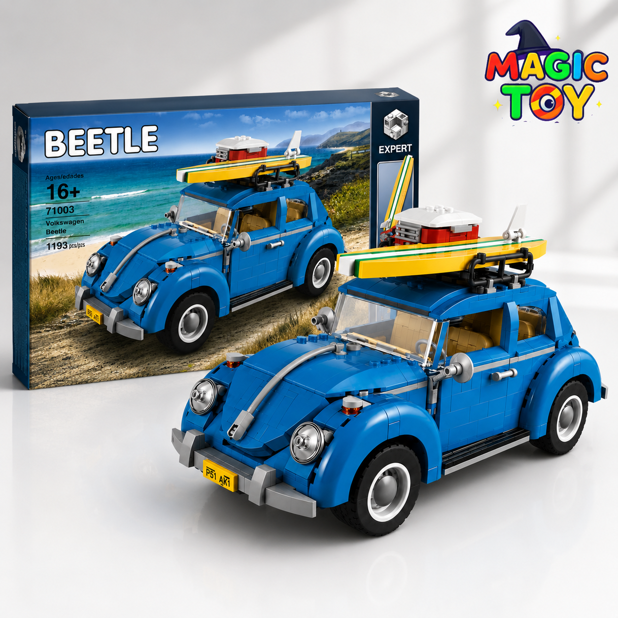 لگو فولکس واگن بیتل آبی مدل Beetle | 1193 قطعه آیتم 71003