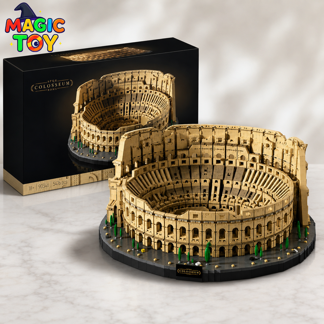 لگو کولوسئوم رم مدل معماری Colosseum | 5476 قطعه آیتم 2908