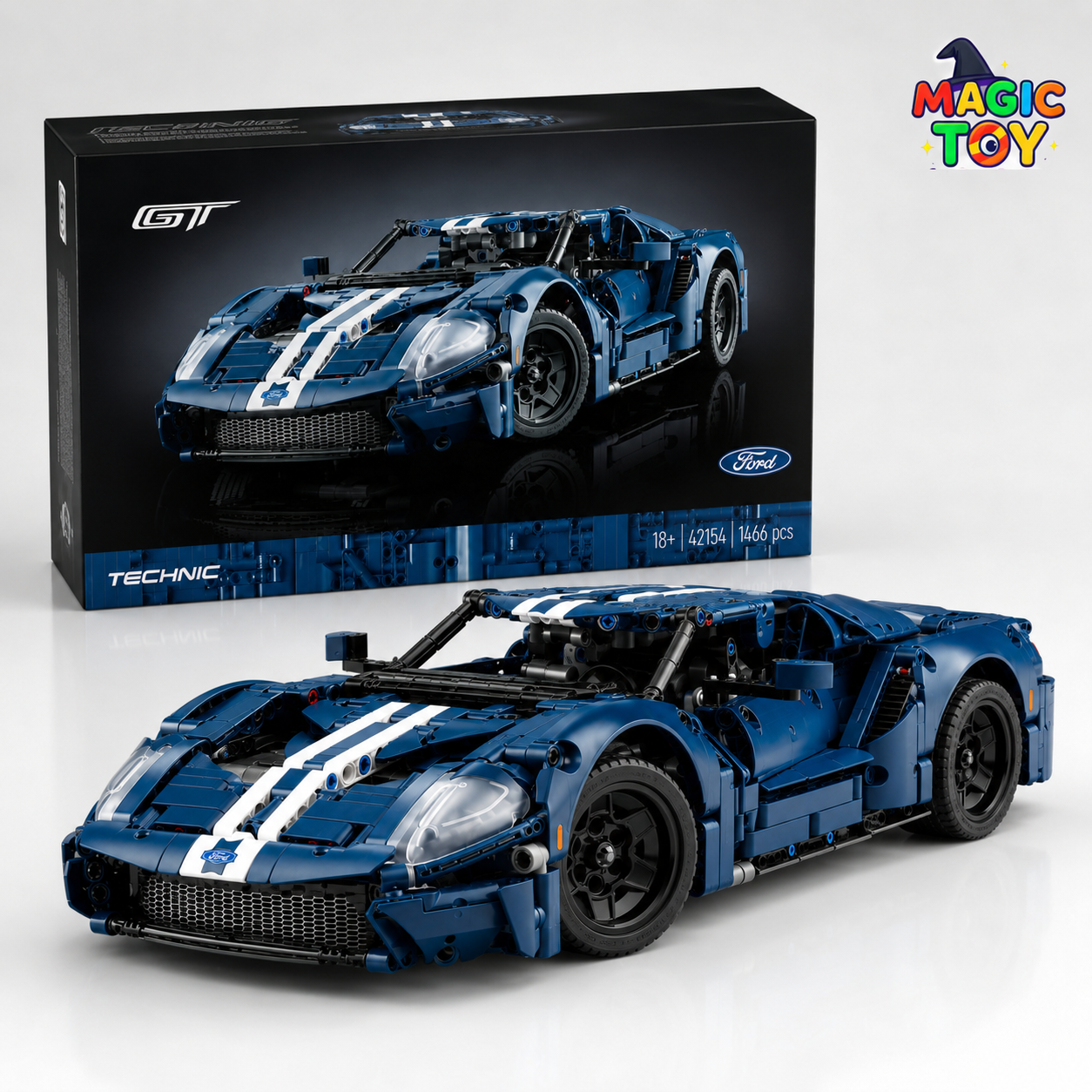 لگو ماشین اسپرت آبی مدل GT | 1466 قطعه آیتم 79211