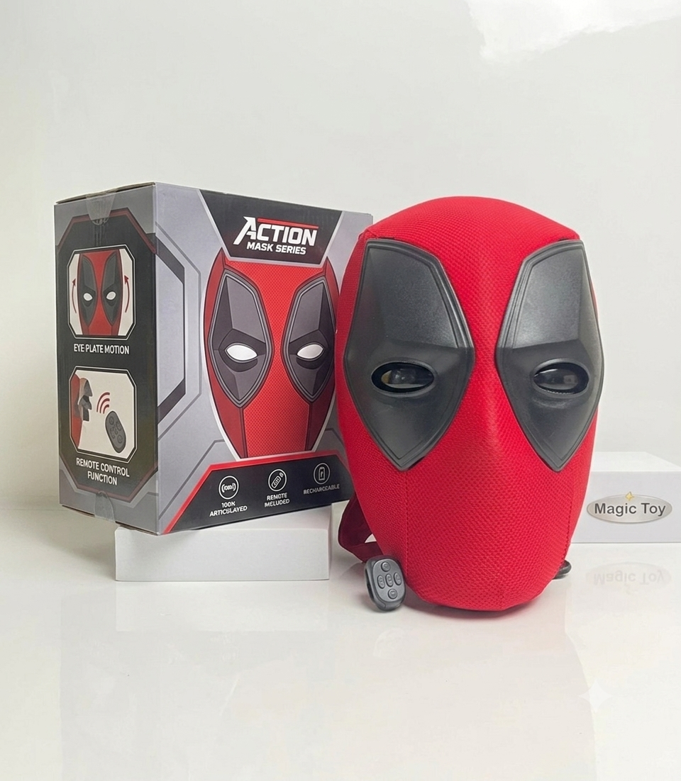 ماسک ریموتی ددپول موزیکال و متحرک مدل Super Hero Mask | اسباب بازی کنترلی جذاب کودک