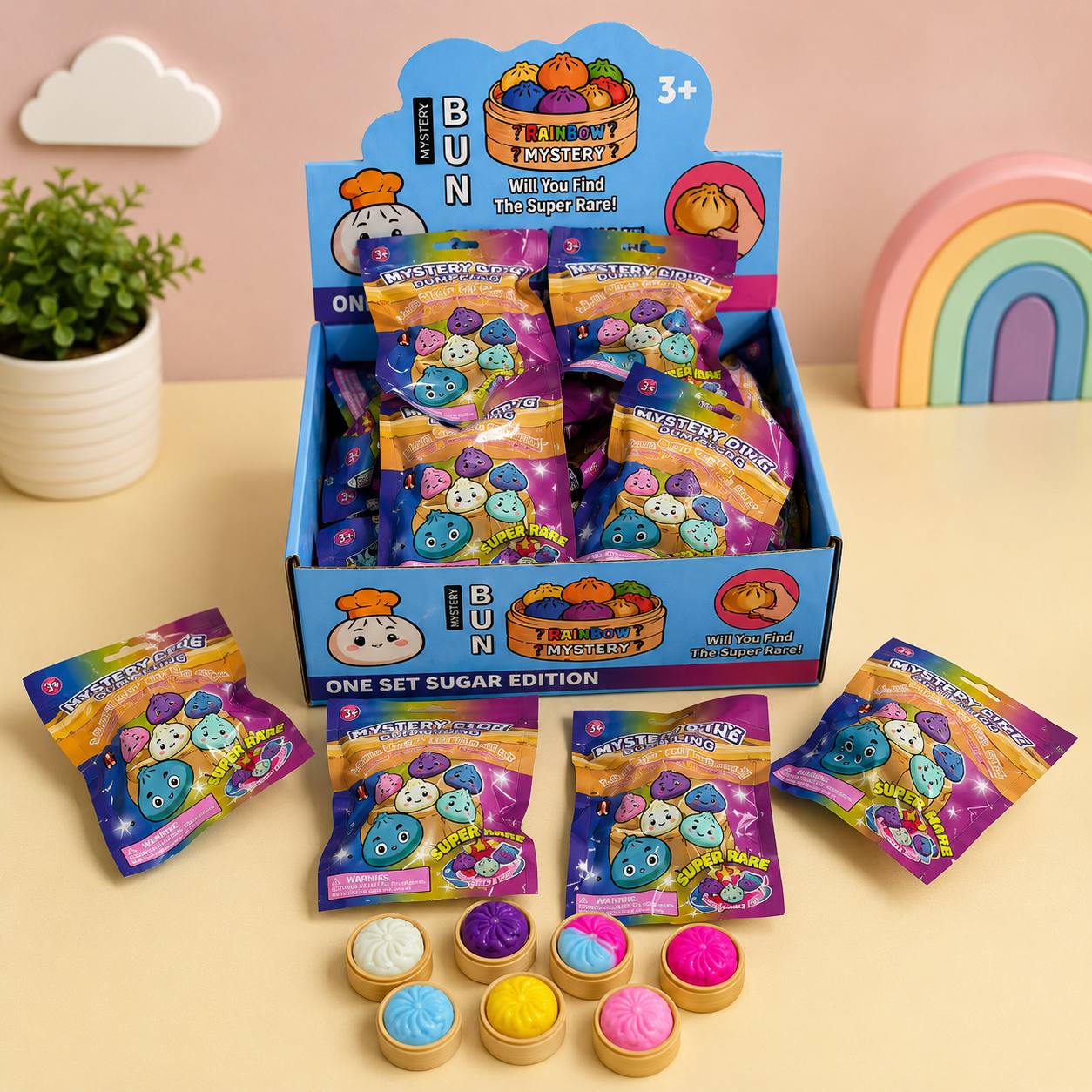 فیجت ضد استرس دامپلینگ ساندیسی سورپرایزی (مدل Mystery BUN Sugar Edition کد 604)