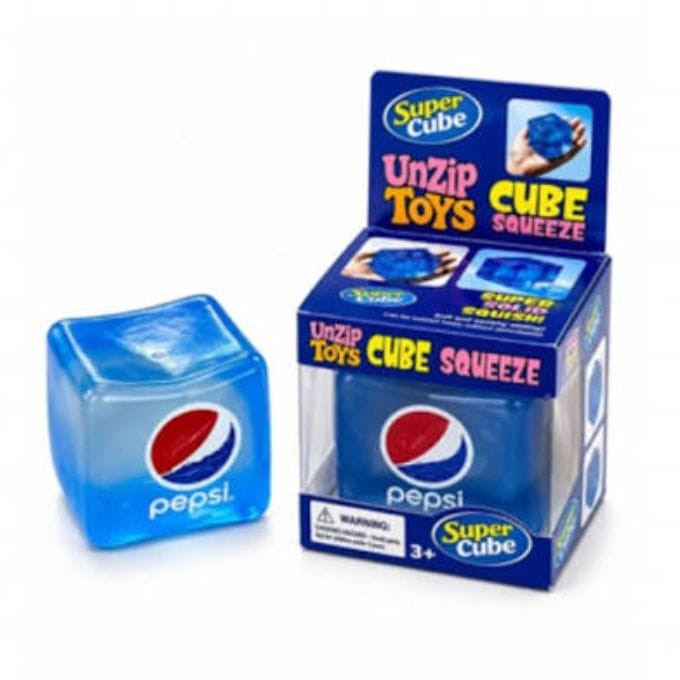 فیجت ضد استرس نیدو مکعبی پپسی مدل NICE CUBE (ژلهای ژلاتینی متراکم آبی)