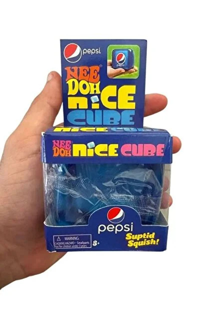 فیجت ضد استرس نیدو مکعبی پپسی مدل NICE CUBE (ژلهای ژلاتینی متراکم آبی)