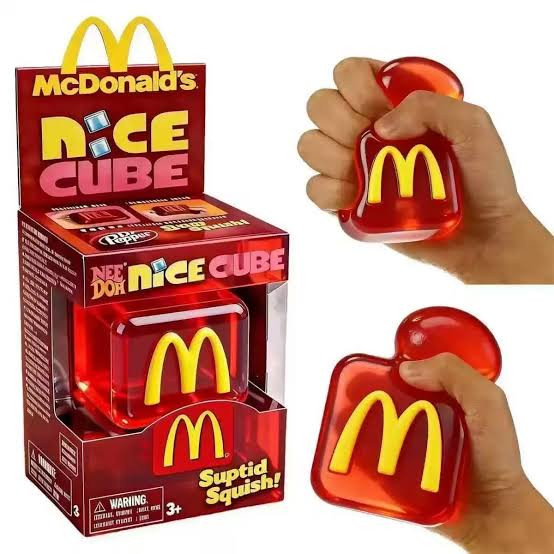 فیجت ضد استرس نیدو مکعبی مک دونالد مدل NeeDoh NICE CUBE (ژلهای ژلاتینی متراکم قرمز/مشکی)