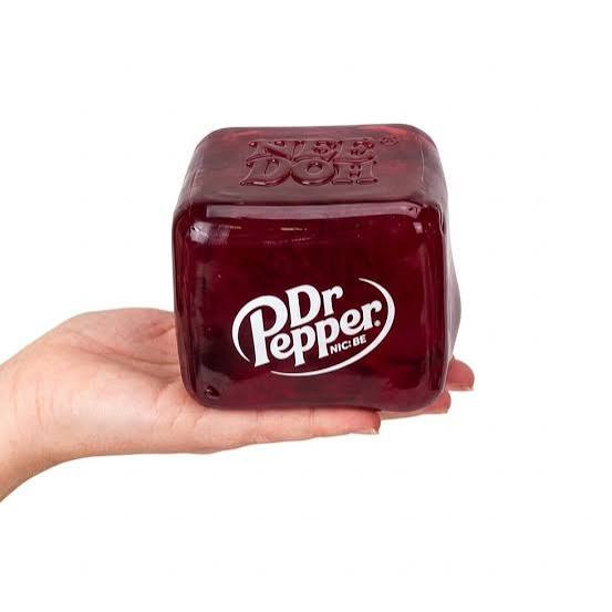 فیجت ضد استرس نیدو مکعبی دکتر فلفل مدل Dr Pepper NeeDoh NICE CUBE (ژلهای ژلاتینی متراکم عنابی)