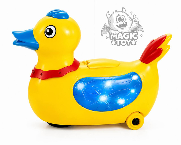 اردک فانتزی تخمگذار موزیکال و چراغدار مدل LAY EGG DUCK کد 2283 (اسباببازی حرکتی سنسوردار ۳۶۰ درجه با نورپردازی بالها و صدای اردک)