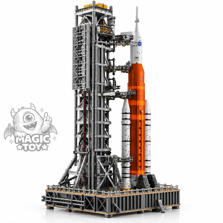 لگو ساختنی کلکسیونی سامانه پرتاب فضایی ناسا آرتمیس ۳۶۰۱ قطعه سری icons کد 88011 (مدل NASA Artemis Space Launch System همراه با برج پرتاب متحرک، کپسول اوریون و سکوی پرتاب)