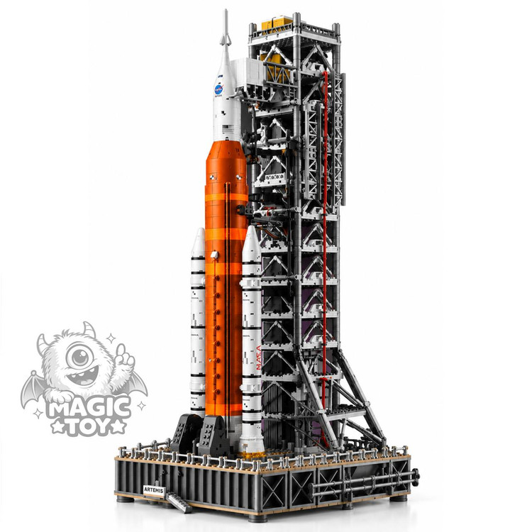 لگو ساختنی کلکسیونی سامانه پرتاب فضایی ناسا آرتمیس ۳۶۰۱ قطعه سری icons کد 88011 (مدل NASA Artemis Space Launch System همراه با برج پرتاب متحرک، کپسول اوریون و سکوی پرتاب)